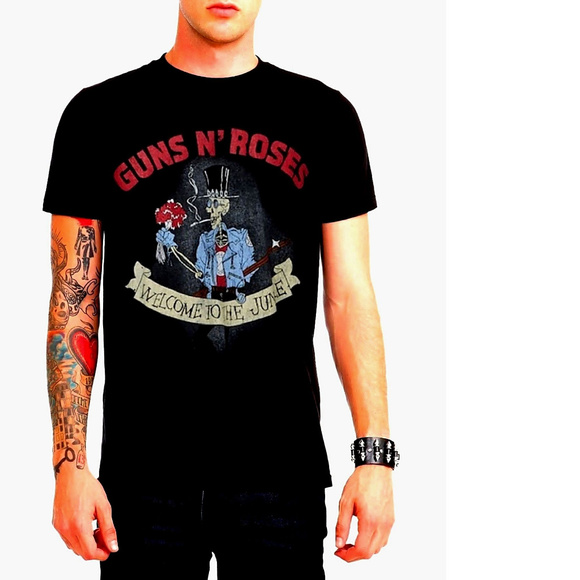 Guns N Roses Welcome to the Jungle metal rock Official T-Shirt L NWT - Picture 1 of 2